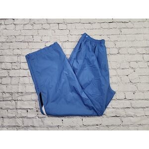 Nike Athletic Wind Breaker Pants Men XL Full Zip RN56323 CA05553 Blue